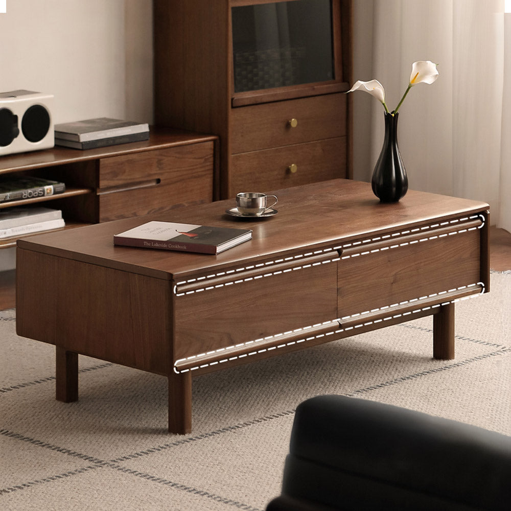 Lenola Natural Solid Walnut Coffee Table