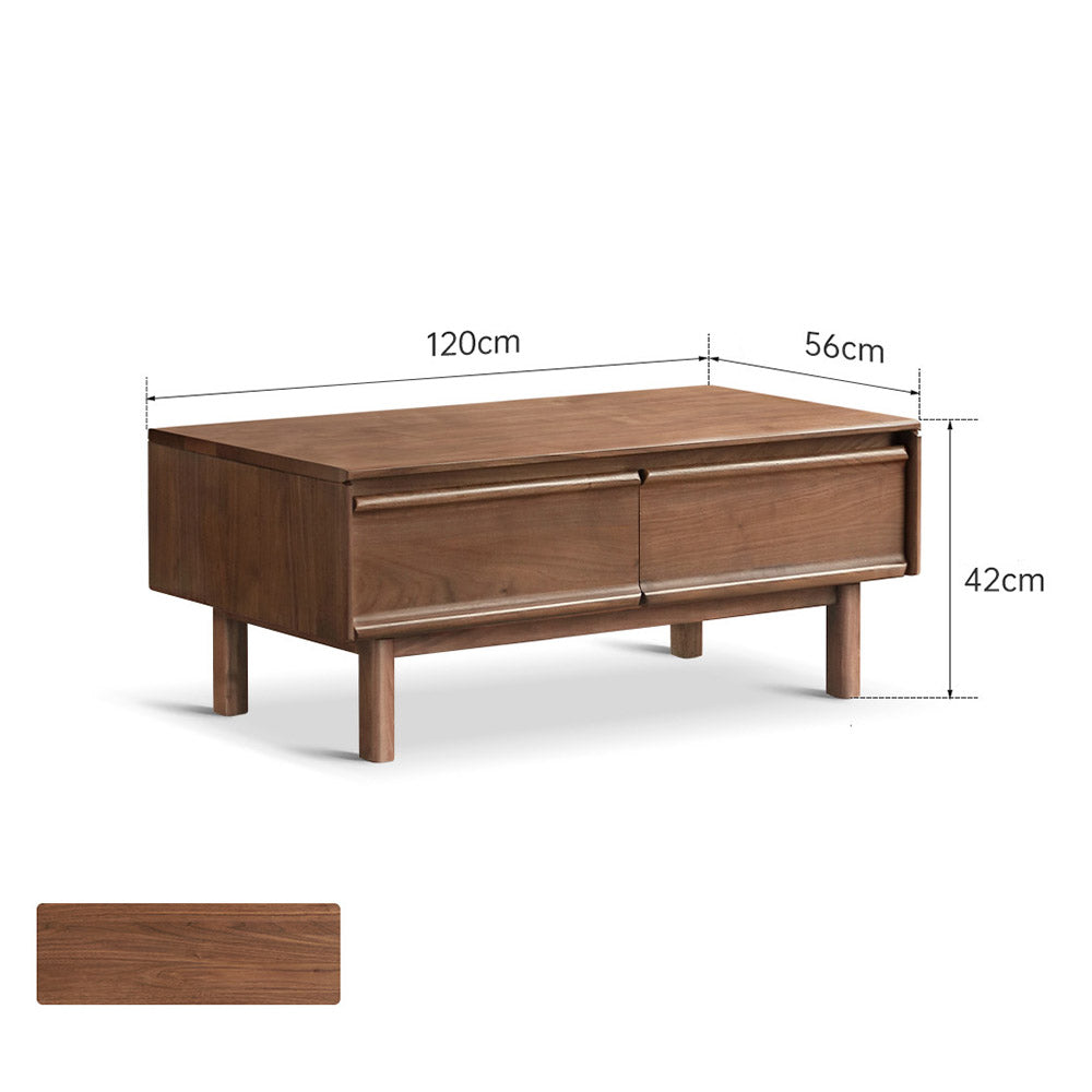 Lenola Natural Solid Walnut Coffee Table