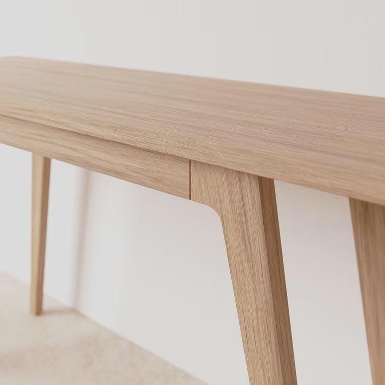 Letur Natural Solid Oak Console Table | Oak Furniture Store