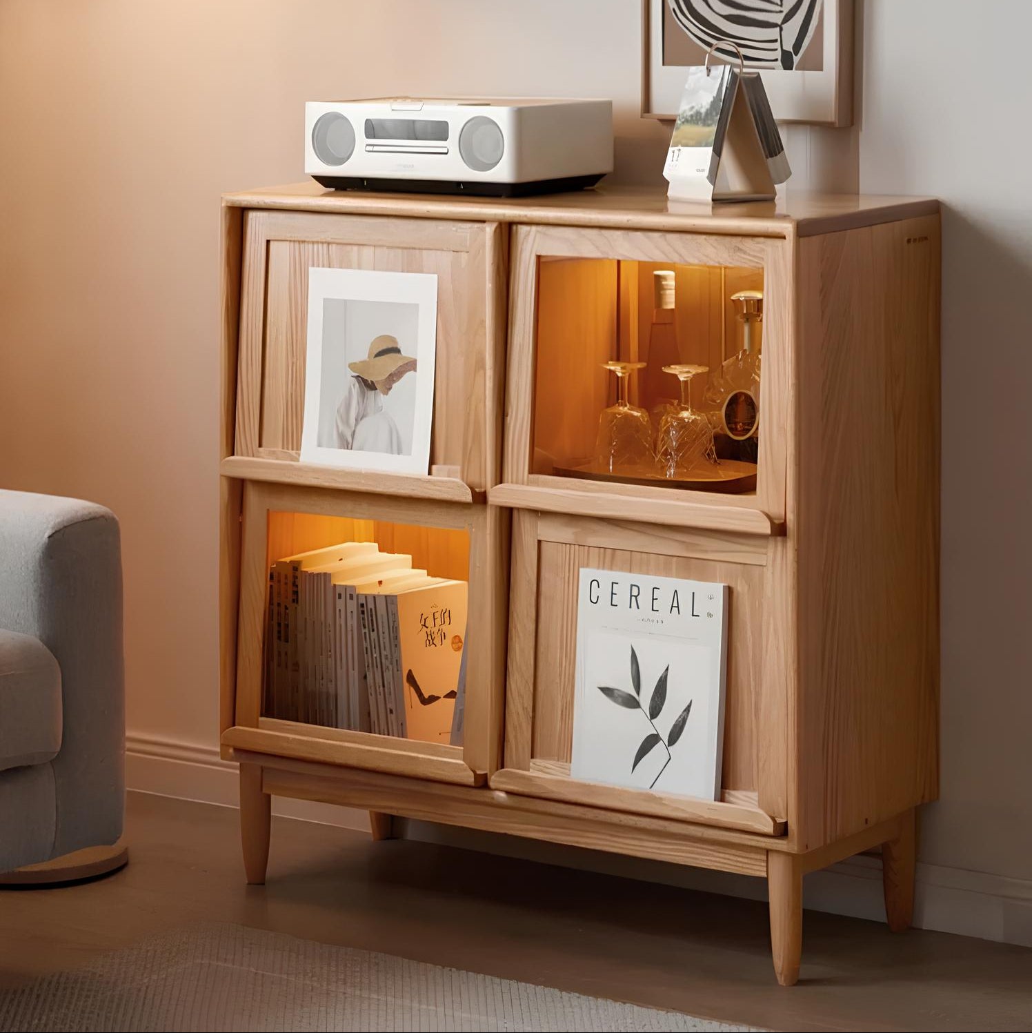 Lima Natural Oak Small Sideboard