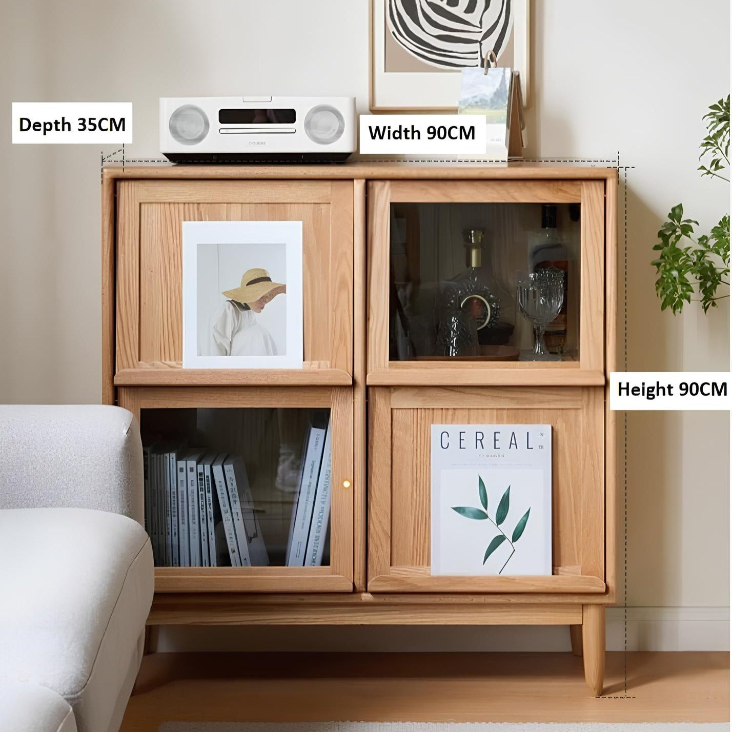 Lima Natural Oak Small Sideboard