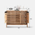 Limina Natural Solid Oak Shoe Cabinet with Ceramic Top