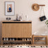 Limina Natural Solid Oak Shoe Cabinet with Ceramic Top