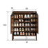 Limina Natural Solid Walnut Shoe Cabinet with Ceramic Top