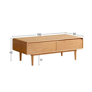 Limland Natural Solid Oak Coffee Table - Oak Furniture Store & Sofas