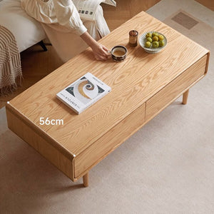 Limland Natural Solid Oak Coffee Table - Oak Furniture Store & Sofas