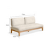Limoges Natural Solid Oak Corduroy Sofa
