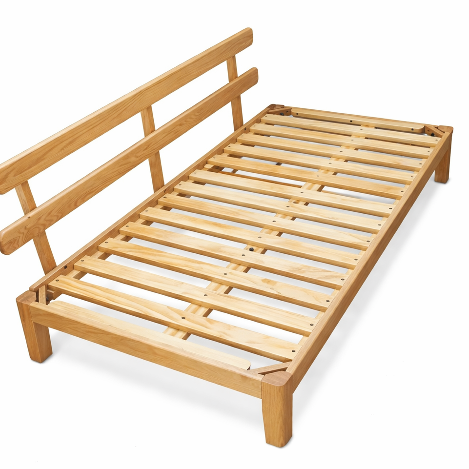Limoges Natural Solid Oak Corduroy Sofa