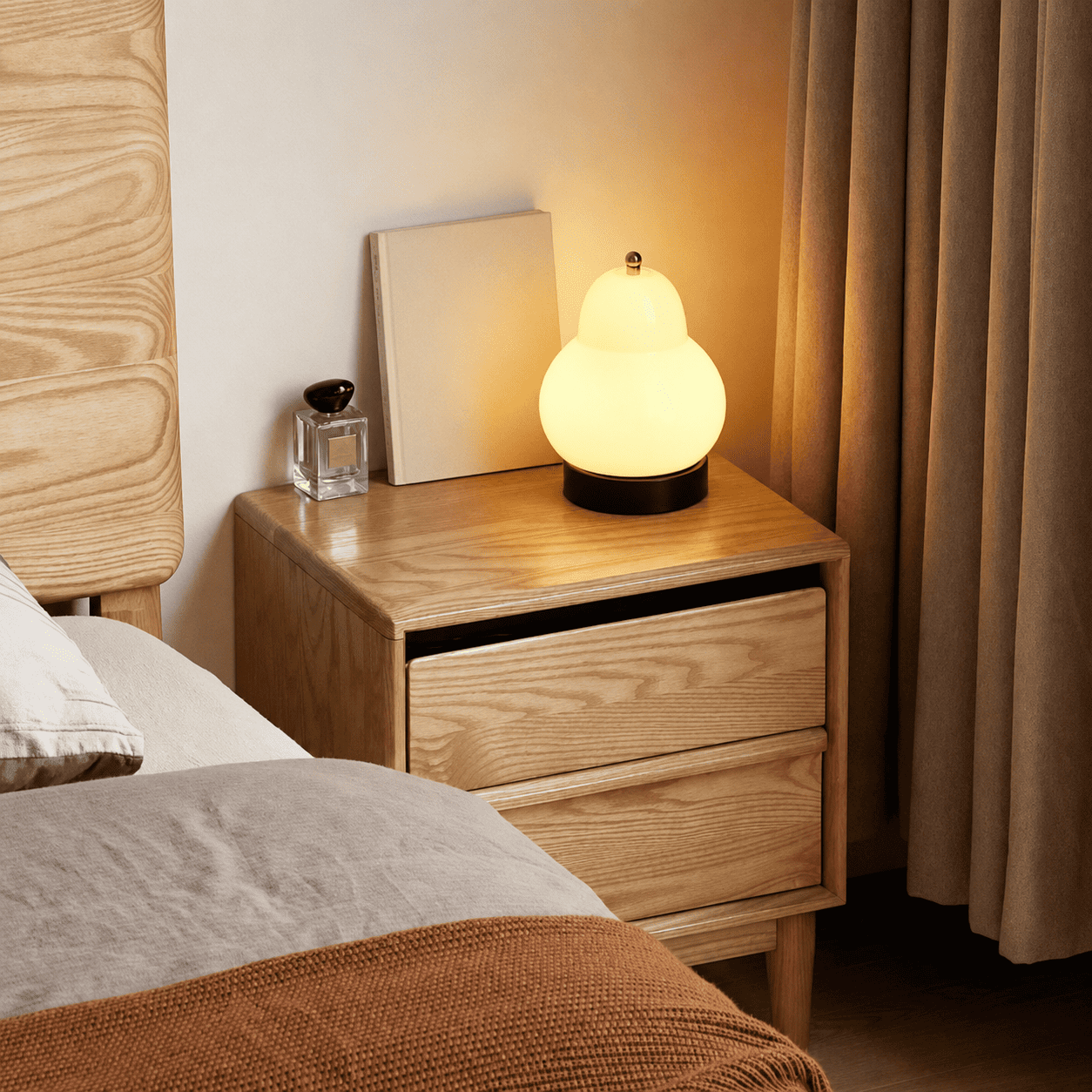 Lisburn Natural Solid Ash Bedside Table