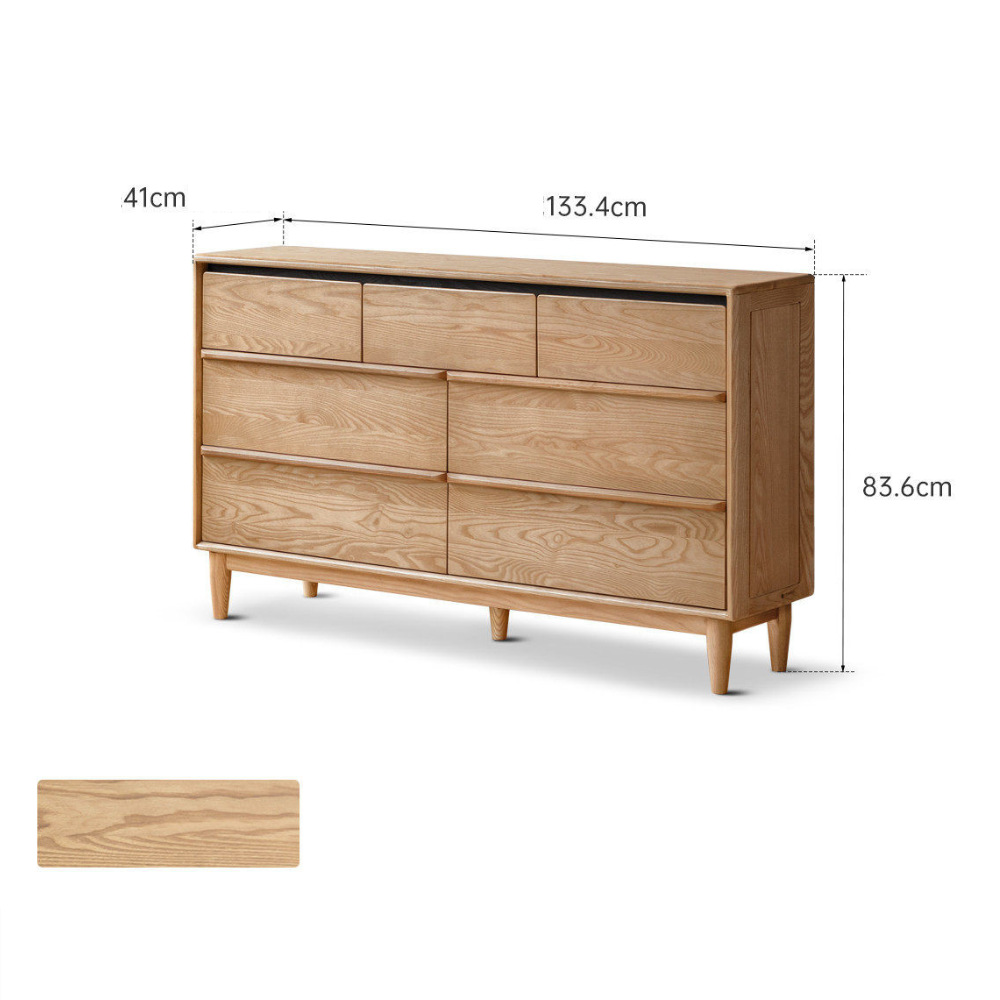 Lisburn Natural Solid Ash Chest of Drawers