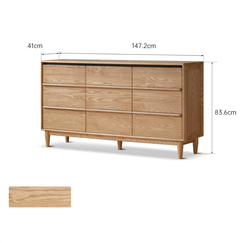 Lisburn Natural Solid Ash Chest of Drawers