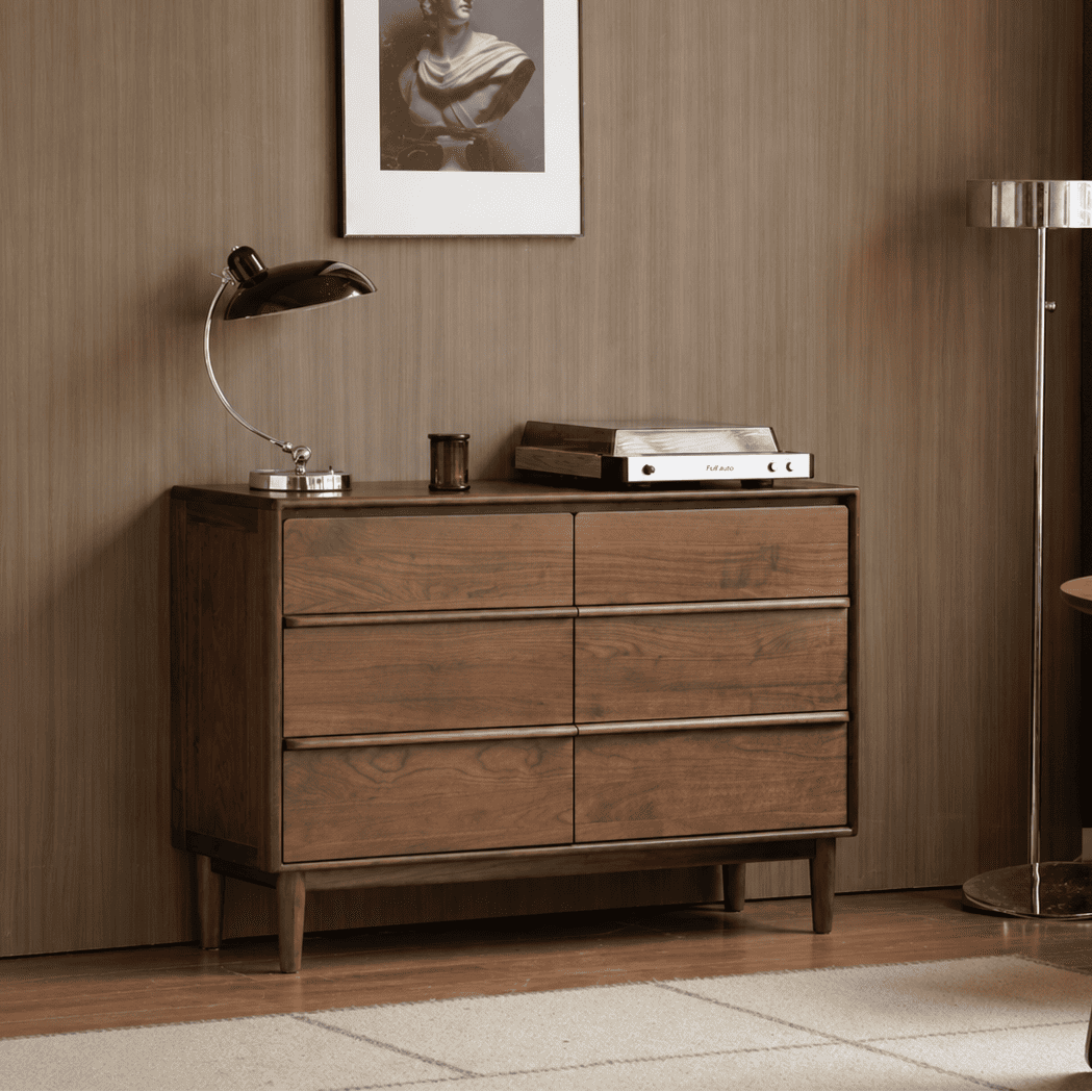Lisburn Natural Solid Walnut Chest of Drawers