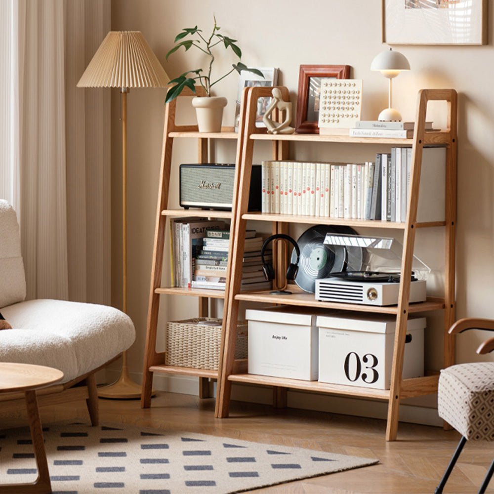 Loitz Natural Solid Oak Storage Shelf | Oak Furniture Store