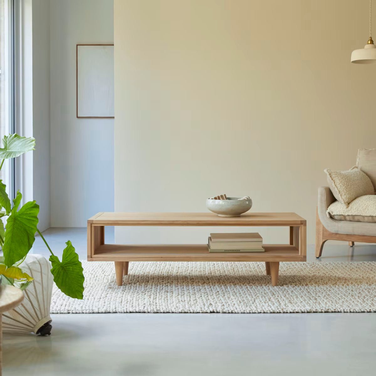 Lorris Natural Solid Oak Coffee Table - Oak Furniture Store