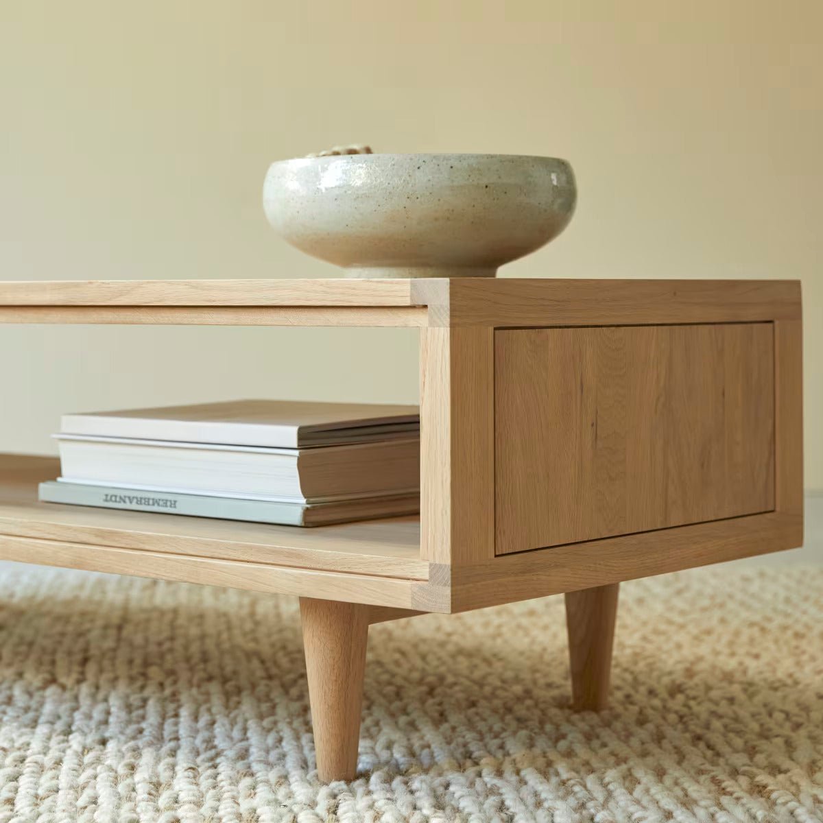 Lorris Natural Solid Oak Coffee Table - Oak Furniture Store