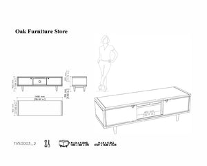 Lorris Natural Solid Oak Entertainment Unit - Oak Furniture Store