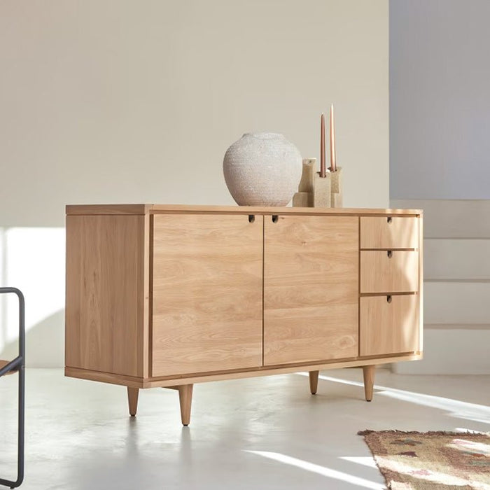 Lorris Natural Solid Oak Sideboard