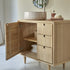 Lorris Natural Solid Oak Single Basin Vanity Unit - Oak Furniture Store