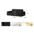 Loveren Black Chenille Sofa