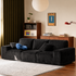Loveren Black Chenille Sofa