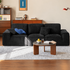 Loveren Black Chenille Sofa