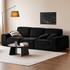Loveren Black Chenille Sofa
