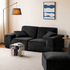 Loveren Black Chenille Sofa