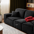 Loveren Black Chenille Sofa