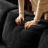 Loveren Black Chenille Sofa