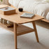 Lubin Natural Solid Oak Coffee Table with Shelf | small coffee table for books and decors for NZ | Oak Furniture Store