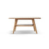 Lubin Natural Solid Oak Coffee Table with Shelf
