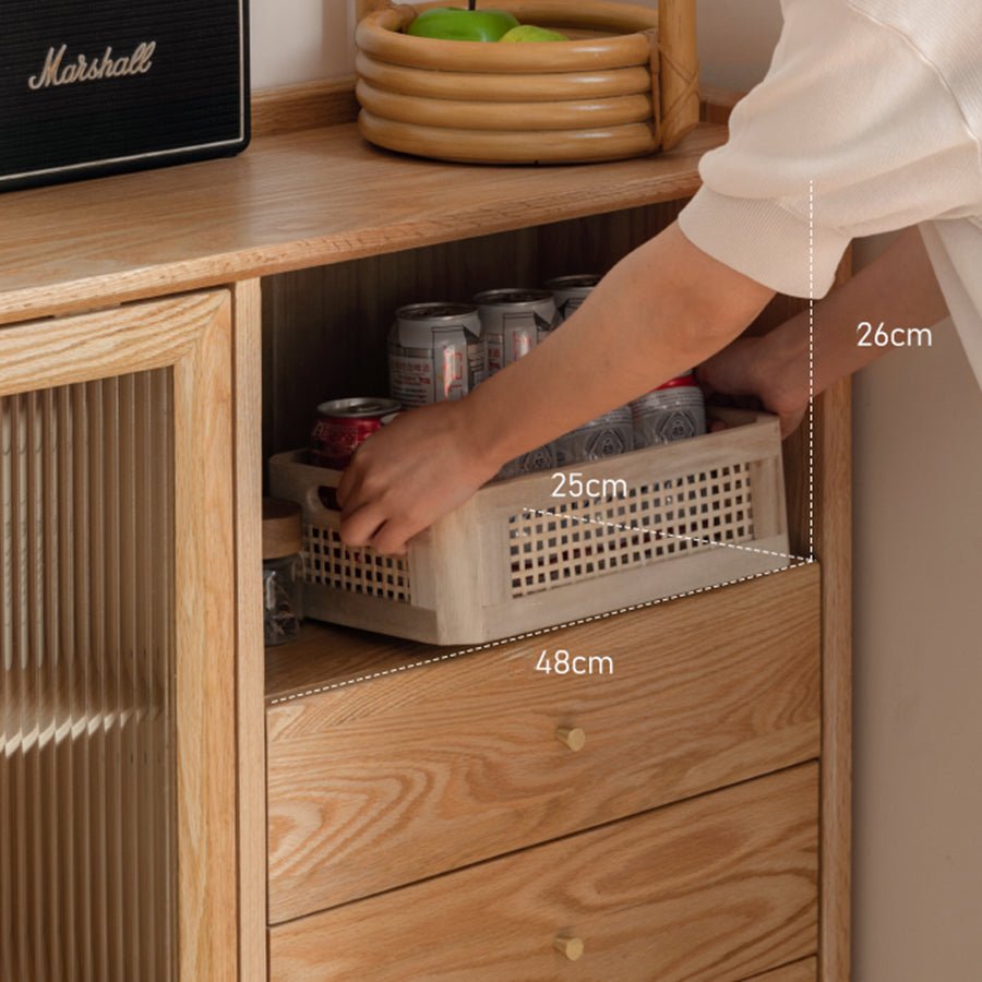 Lund Natural Solid Oak Sideboard | Oak Furniture Store