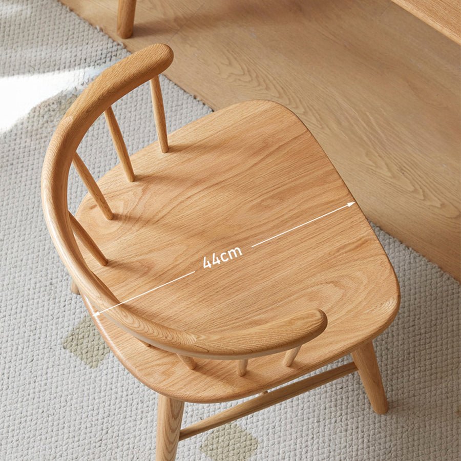 Luvia Natural Solid Oak Swivel Dining Chair | Oak Furniture Store