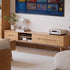 Malmo Natural Solid Oak Entertainment Unit Design Two - Oak Furniture Store