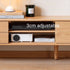 Malmo Natural Solid Oak Entertainment Unit Design Two - Oak Furniture Store