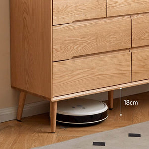 Malmo Natural Solid Oak 3+4 Chest of Drawers - Oak Furniture Store & Sofas