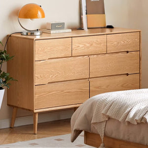 Malmo Natural Solid Oak 3+4 Chest of Drawers - Oak Furniture Store & Sofas