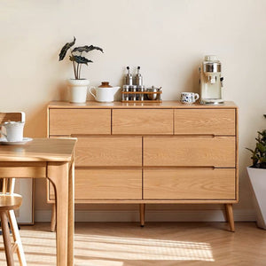 Malmo Natural Solid Oak 3+4 Chest of Drawers - Oak Furniture Store & Sofas