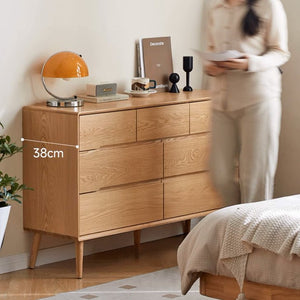 Malmo Natural Solid Oak 3+4 Chest of Drawers - Oak Furniture Store & Sofas