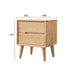 Malmo Natural Solid Oak Bedside Table Design 2