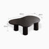 Malta Solid Rubber Wood Coffee in Charcoal Finish Table | black coffee table for NZ local | Oak Furniture Store