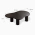 Malta Solid Rubber Wood Coffee in Charcoal Finish Table | black coffee table for NZ local | Oak Furniture Store