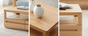 Manchester Natural Solid Oak Coffee Table - Oak Furniture Store