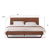 Manchester Natural Solid Walnut Bed Frame - Oak Furniture Store