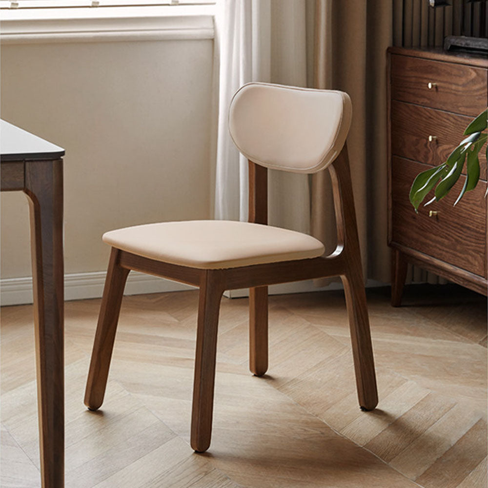 Marche Natural Solid Walnut Dining Chair