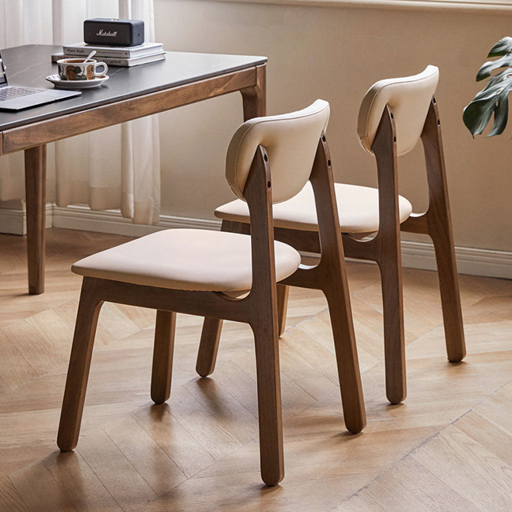 Marche Natural Solid Walnut Dining Chair