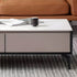 Marsta Solid Oak Coffee Table | square coffee table with marble top for NZ local | Oak Furniture Store