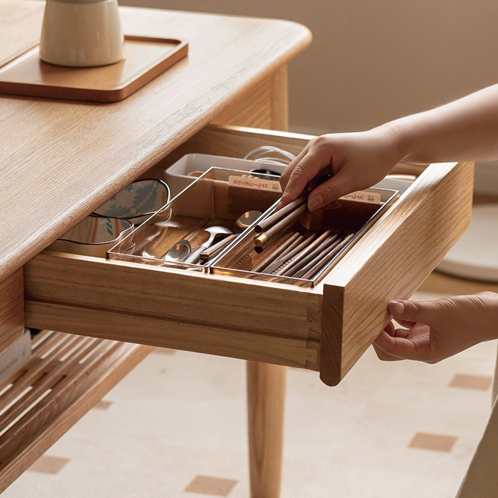 Mayen Natural Solid Oak Tall Coffee Table