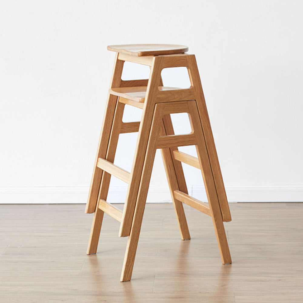 Mergo Solid Oak Bar Stool