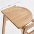 Mergo Solid Oak Bar Stool
